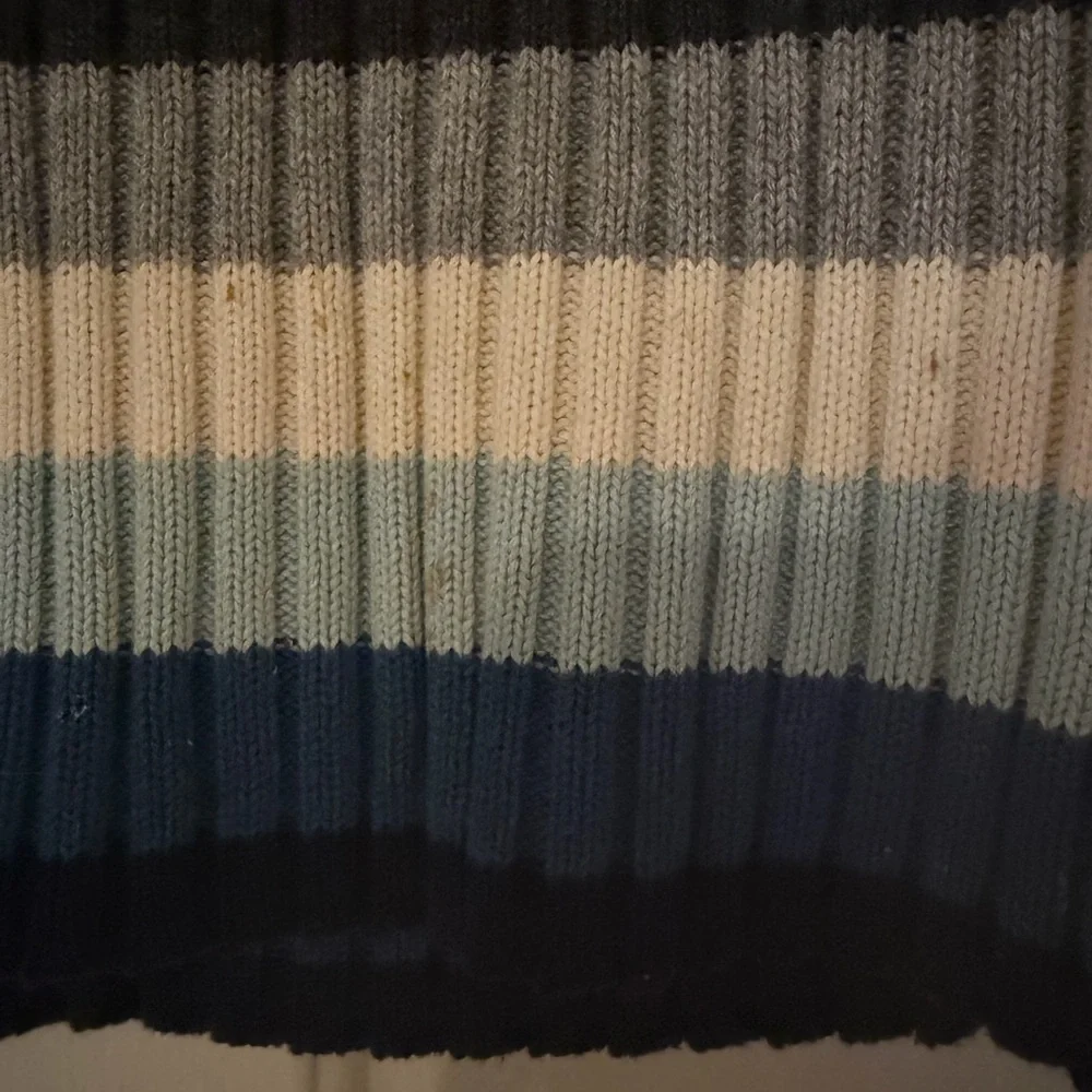 Tommy Hilfiger Blue and Gray Striped Sweater - Picture 3 of 6